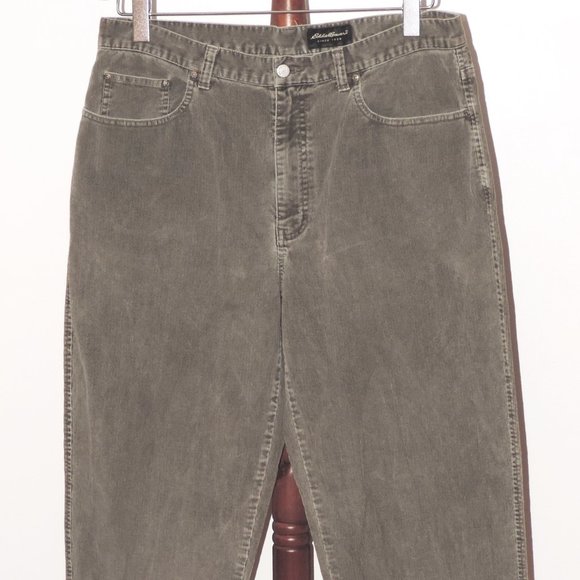 Eddie Bauer gray corduroy pants - Picture 1 of 7